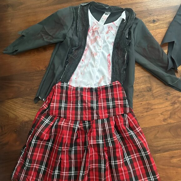 Zombie School Girl Halloween Costume - Kids - Picture 2 of 2
